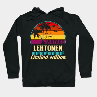 Vintage Lehtonen Limited Edition, Surname, Name, Second Name Hoodie